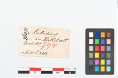 Etikett zu Bronzebrillenfibel (NHMW-PRAE-026071)